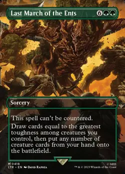 LP MTG Last March of the Ents - Borderless Light Play The Lord of the Rings: Tal - Image 1