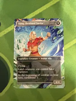 Aang, at the Crossroads Borderless MTG Avatar: TLA Nm/M *ON HAND* - Image 2