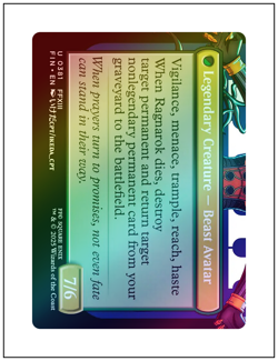 1x Fang, Fearless l'Cie, Foil, Borderless Art, Final Fantasy, Magic MTG NM - Image 2