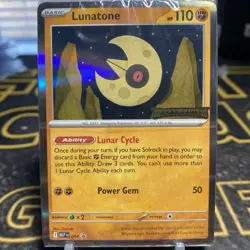 Lunatone Stamped Mega Evolution Promo Sealed with Prerelese Deck Pokemon TCG - Image 1