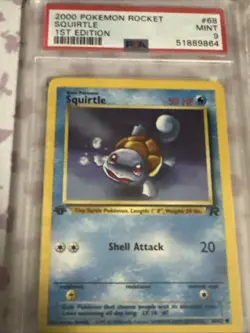 2000 POKEMON ROCKET 1ST ED #3 DARK BLASTOISE-HOLO PSA 9 - Image 3