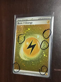 2023 Pokemon TCG 151 Holo Lightning Energy With 5 Swirls - Image 1