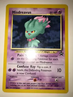 Misdreavus Black Star Promo # 39 Pokemon Vintage WOTC Wizards LP/NM - Image 1