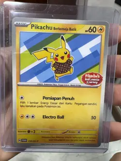 2024 Pokemon Pikachu Berkemeja Batik Indonesia Journey set of 4 with Free FedEx - Image 3
