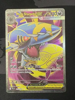 Mega Sharpedo Ex 113/094 Special Illustration Rare Pokemon TCG Phantasmal Flames - Image 1