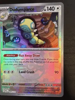 Dudunsparce 080/131 Pokemon TCG Prismatic Evolutions Master Ball Reverse Holo NM - Image 2