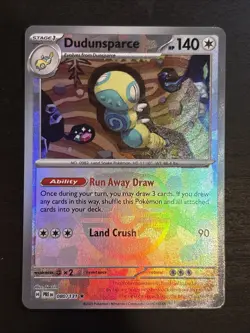 Dudunsparce 080/131 Pokemon TCG Prismatic Evolutions Master Ball Reverse Holo NM - Image 4