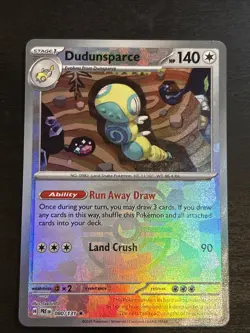 Dudunsparce 080/131 Pokemon TCG Prismatic Evolutions Master Ball Reverse Holo NM - Image 5