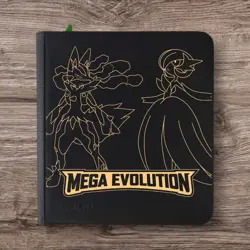 Vault X - 12 Pocket eXo-Tec Zip Binder Folder - Black Pokemon Mega Evolutions - Image 1