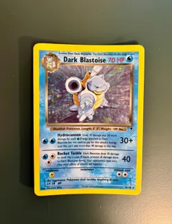 Pokemon TCG 2002 Vintage Dark Blastoise 4/110 Legendary Collection Holo Rare - Image 1