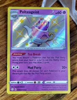 Polteageist SV053/SV122 Shining Fates Shiny Vault Holo Rare Pokemon 2021 NM - Image 1