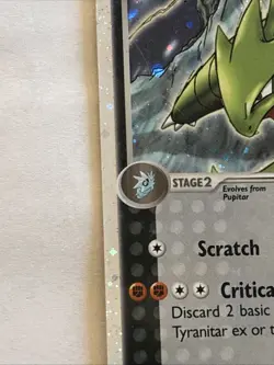 2004 Pokemon Tyranitar EX 17/17 Holo Ultra Rare POP Series 1 - HP - Image 3