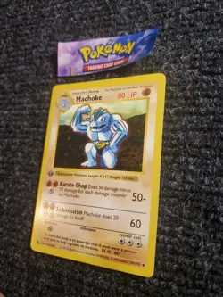 Machoke 34/102 - 1st Edition - Shadowless - Pokemon - LP - Image 2