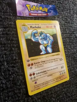 Machoke 34/102 - 1st Edition - Shadowless - Pokemon - LP - Image 3