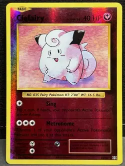 CLEFAIRY 2016 POKEMON XY EVOLUTIONS REVERSE HOLO 63/108 - Image 1