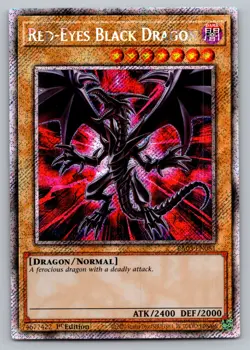 Red-Eyes Black Dragon Yugioh RA03-EN081 Platinum Secret Rare PSR NM - Image 1