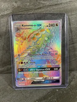 Kommo-o GX - 159/145 - Pokemon Guardians Rising Sun & Moon Secret Rare Card NM - Image 1