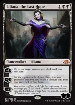 Liliana, the Last Hope - Light Play MTG Eldritch Moon - Image 1