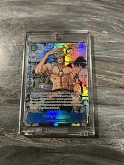 One Piece Card Game Carrying On His Will Portgas.D.Ace OP13-119 SEC Manga! Mint! - Image 1