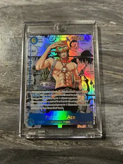 One Piece Card Game Carrying On His Will Portgas.D.Ace OP13-119 SEC Manga! Mint! - Image 5