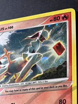 arceus ar3 flame plate pokemon card platinum holo rare - Image 2