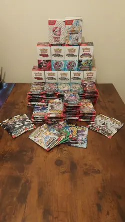 POKEMON BULK 324 Packs Job Lot Bundle Mixed Cards 3250+ - Image 2