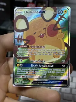 Dedenne GX 195a/214 Unbroken Bonds 2020 Alt Art Holo Pokemon Card TCG - Image 3