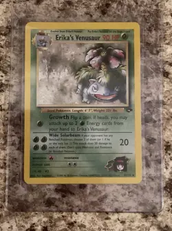 Pokemon TCG Erika's Venusaur Holo Rare Card 4/132 Gym Challenge Set - Image 1