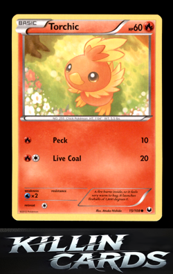 Torchic (15) 15/108 Common Dark Explorers Pokemon Card NM - Image 1