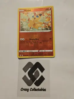Pokemon Cards Victini 020/203 Reverse Holo Evolving Skies Nr Mint Card - Image 1