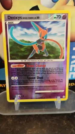 DEOXYS Speed Forme 50 POKEMON Legends Awakened Reverse Holo 2008 Trading Card 26 - Image 1