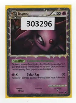 (303296) ESPEON PRIME 81/90 Ultra Rare Holo HGSS Undaunted Pokemon Card - NEW - Image 1