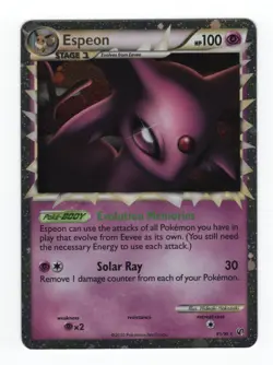 (303296) ESPEON PRIME 81/90 Ultra Rare Holo HGSS Undaunted Pokemon Card - NEW - Image 2
