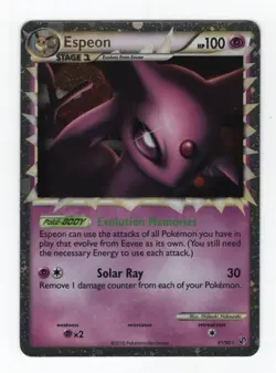 (303295) ESPEON PRIME 81/90 Ultra Rare Holo HGSS Undaunted Pokemon Card - NEW - Image 2