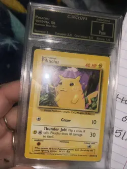 Pokemon TCG Pikachu Yellow Cheeks Shadowless Card 58/102 Base Set - Image 2