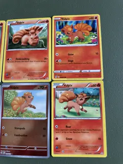 Pokemon Vulpix Card Lot Of 10 Commons Reverse Holos Mega Evolution Etc. - Image 5