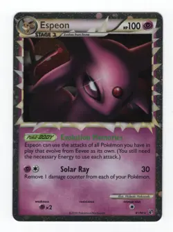 (303293) ESPEON PRIME 81/90 Ultra Rare Holo HGSS Undaunted Pokemon Card - NEW - Image 2