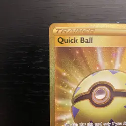 Quick Ball Gold Secret Rare Card 216/202 Pokemon TCG Sword & Shield - Image 3