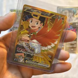 Pokemon TCG Destined Rivals Lot Ethan's Ho-Oh EX Card 239/182 Gold Hyper Rare - Image 1