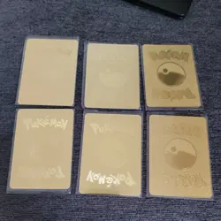 Lot of 6 Metal Pokemon Cards - Gold Foil - Charizard, Blastoise, Scizor VMAX - Image 2