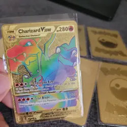 Lot of 6 Metal Pokemon Cards - Gold Foil - Charizard, Blastoise, Scizor VMAX - Image 3