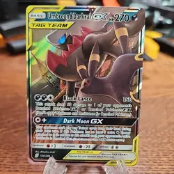 Pokemon TCG Umbreon & Darkrai GX Holo Card 125/236 Sm-Unified Minds Tag Team - Image 1