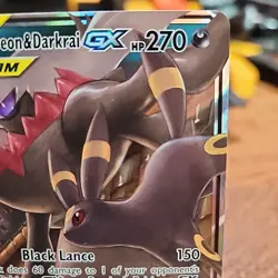 Pokemon TCG Umbreon & Darkrai GX Holo Card 125/236 Sm-Unified Minds Tag Team - Image 3