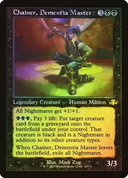 Chainer, Dementia Master FOIL RETRO - 299 - Rare - Dominaria Remastered DMR MTG - Image 1