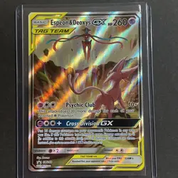 Pokemon TCG Espeon Deoxys GX SM240 Black Star Promo Card Near Mint Condition NM - Image 1