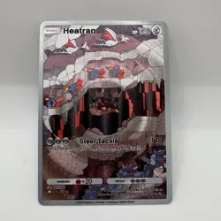Heatran Pokemon TCG Pocket Illustration Rare Immersive Textured Holo Custom - Image 1