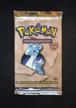 Pokemon Fossil 1st Edition Booster Pack Englisch Sealed WOTC Lapras Artwork 1999 - Image 2