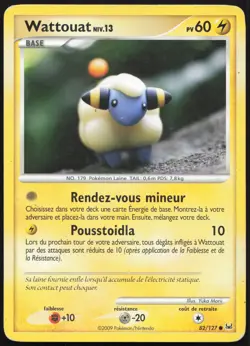 Carte Pokemon Wattouat 82/127 Platine Francais - Image 1