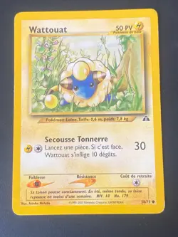 CARTE POKEMON WATTOUAT 58/75 FR COMMUNE NEO DISCOVERY - TBE - Image 1