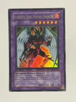 Yu-Gi-Oh! Elemental Hero Phoenix Enforcer EOJ-EN032 Ultimate Rare 1st Ed - Image 1